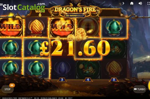 Οθόνη4. Dragons Fire Infinireels Κουλοχέρης