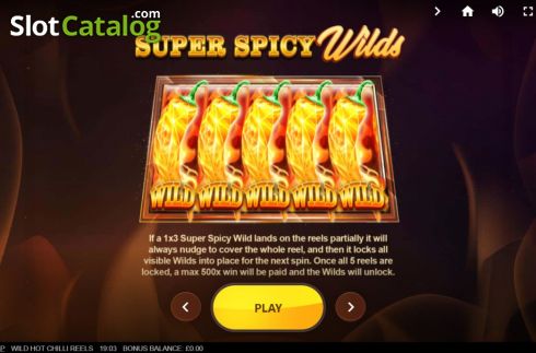 Οθόνη7. Wild Hot Chilli Reels Κουλοχέρης