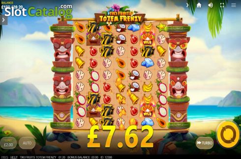 Οθόνη3. Tiki Fruits Totem Frenzy Κουλοχέρης 