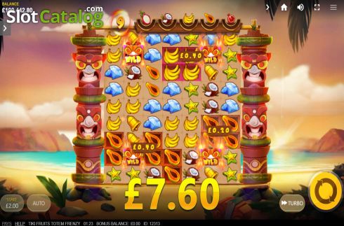 Οθόνη7. Tiki Fruits Totem Frenzy Κουλοχέρης 