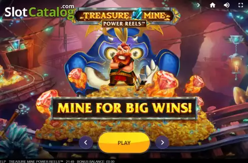 Οθόνη2. Treasure Mine Power Reels Κουλοχέρης