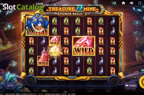 Οθόνη5. Treasure Mine Power Reels Κουλοχέρης