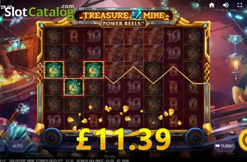 Οθόνη8. Treasure Mine Power Reels Κουλοχέρης