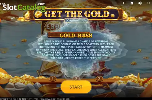 Οθόνη5. Get The Gold Infinireels Κουλοχέρης