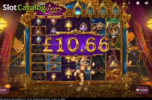 Οθόνη5. 10001 Nights Megaways Κουλοχέρης