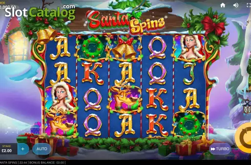Οθόνη3. Santa Spins (Red Tiger) Κουλοχέρης