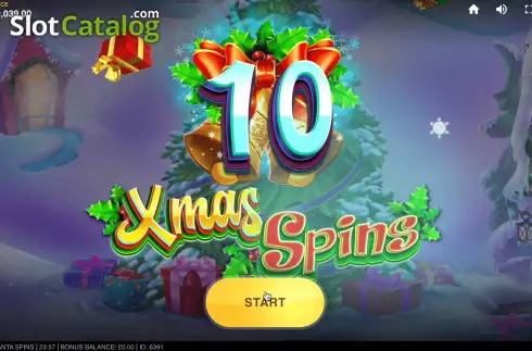 Οθόνη7. Santa Spins (Red Tiger) Κουλοχέρης