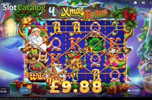 Οθόνη9. Santa Spins (Red Tiger) Κουλοχέρης