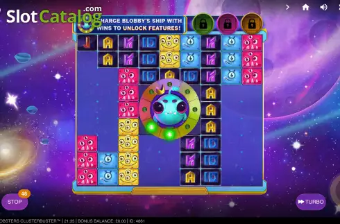 Οθόνη4. Blobsters Clusterbuster Κουλοχέρης
