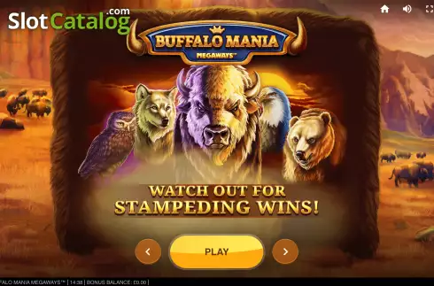 Οθόνη2. Buffalo Mania Megaways Κουλοχέρης