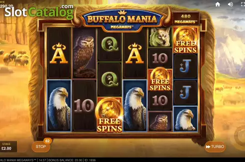 Οθόνη5. Buffalo Mania Megaways Κουλοχέρης