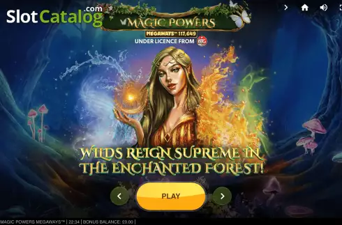 Οθόνη2. Magic Powers Megaways Κουλοχέρης 