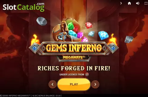 Οθόνη2. Gems Inferno Megaways Κουλοχέρης 