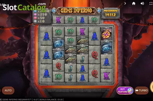 Οθόνη3. Gems Inferno Megaways Κουλοχέρης 