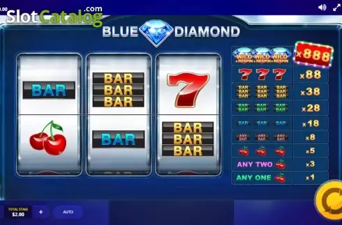 Οθόνη 1. Blue Diamond (Red Tiger) Κουλοχέρης