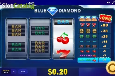 Οθόνη 3. Blue Diamond (Red Tiger) Κουλοχέρης