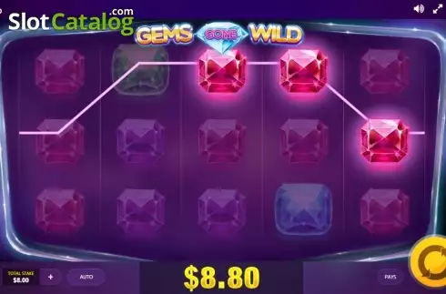 Οθόνη 3. Gems Gone Wild Κουλοχέρης