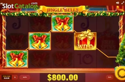 Οθόνη 3. Jingle Bells (Red Tiger) Κουλοχέρης 