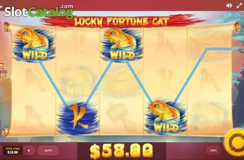 Οθόνη 3. Lucky Fortune Cat (Red Tiger) Κουλοχέρης