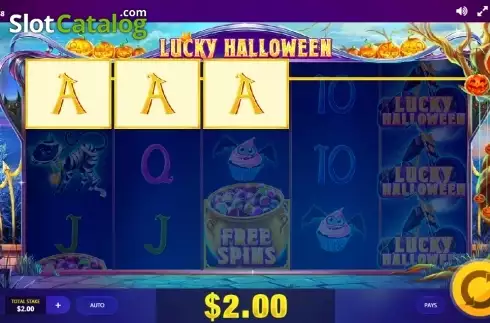 Οθόνη 2. Lucky Halloween Κουλοχέρης