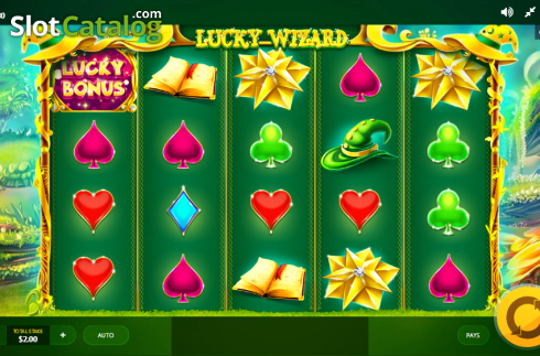 Οθόνη 1. Lucky Wizard Κουλοχέρης