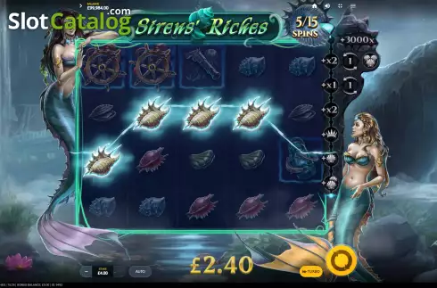 Οθόνη4. Siren’s Riches Κουλοχέρης 