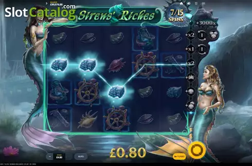 Οθόνη5. Siren’s Riches Κουλοχέρης 