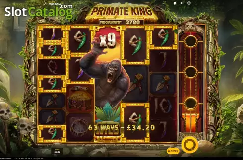 Οθόνη6. Primate King Megaways Κουλοχέρης