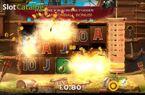 Οθόνη4. Cannonball Cash Κουλοχέρης