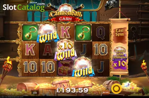 Οθόνη7. Cannonball Cash Κουλοχέρης