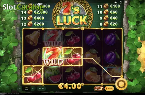 Οθόνη3. 7’s Luck Κουλοχέρης