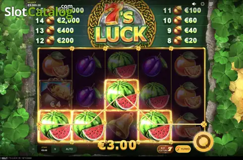 Οθόνη4. 7’s Luck Κουλοχέρης