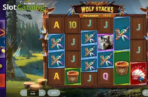 Οθόνη2. Wolf Stacks Megaways Κουλοχέρης