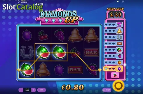 Οθόνη4. Diamonds Up Κουλοχέρης