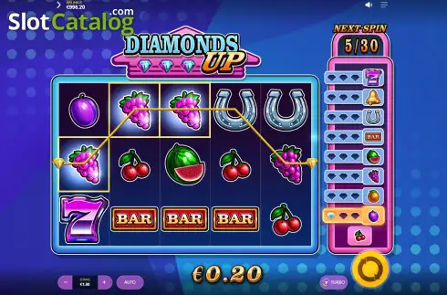 Οθόνη5. Diamonds Up Κουλοχέρης
