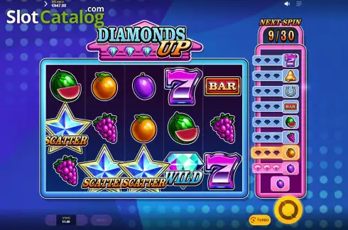 Οθόνη8. Diamonds Up Κουλοχέρης