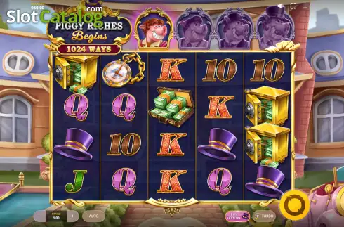 Οθόνη2. Piggy Riches Begins Κουλοχέρης