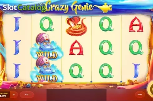 Οθόνη 1. Crazy Genie Κουλοχέρης