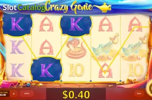 Οθόνη 2. Crazy Genie Κουλοχέρης