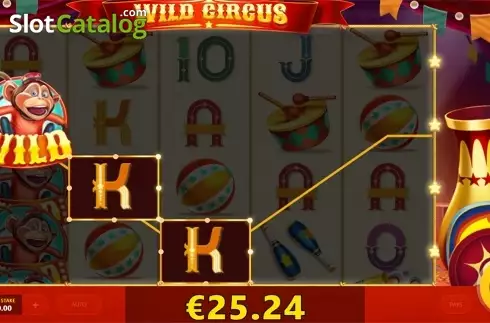 Οθόνη3. Wild Circus (Red Tiger) Κουλοχέρης 