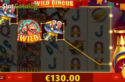 Οθόνη4. Wild Circus (Red Tiger) Κουλοχέρης 