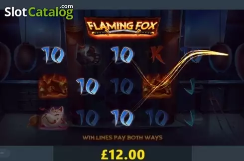 Οθόνη3. Flaming Fox Κουλοχέρης