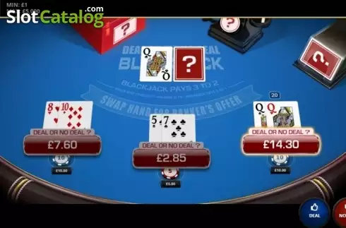 Οθόνη3. Deal Or No Deal Blackjack Κουλοχέρης 