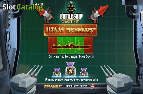 Οθόνη2. Battleship Direct Hit Κουλοχέρης