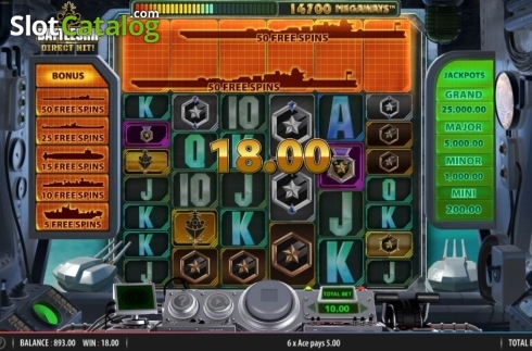 Οθόνη4. Battleship Direct Hit Κουλοχέρης