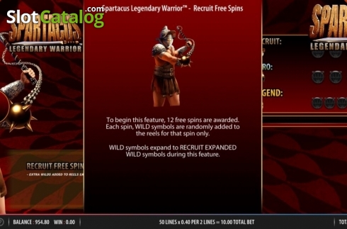 Οθόνη9. Spartacus Legendary Warrior Κουλοχέρης 