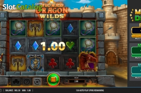 Οθόνη5. Wicked Dragon Wilds Κουλοχέρης