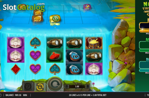 Οθόνη3. Nessie's Treasure Mega Drop Quest Κουλοχέρης