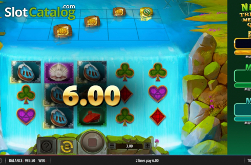Οθόνη6. Nessie's Treasure Mega Drop Quest Κουλοχέρης