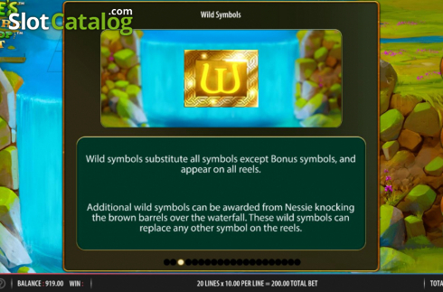 Οθόνη9. Nessie's Treasure Mega Drop Quest Κουλοχέρης